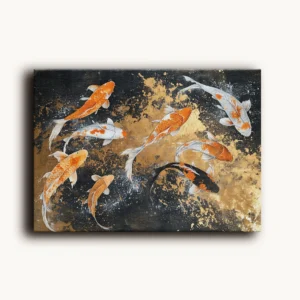 Tablou Canvas Pești Koi - Detaliu Tablou Canvas nr. 26538