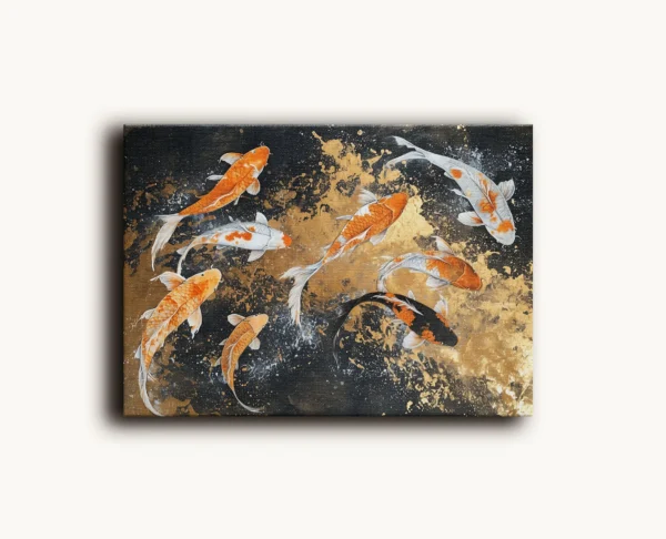 Tablou Canvas Pești Koi - Detaliu Tablou Canvas nr. 26538