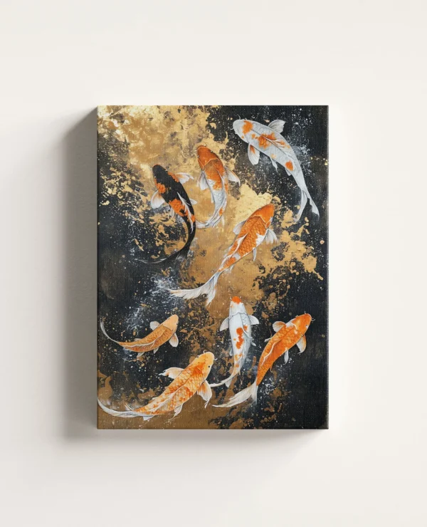 Tablou Canvas Pești Koi