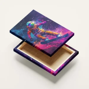 Tablou Canvas Snowboarderul Galactic - Detaliu Tablou Canvas nr. 21023