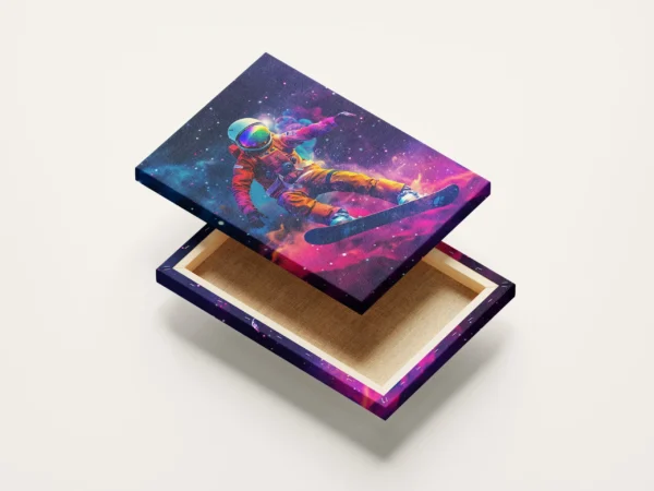 Tablou Canvas Snowboarderul Galactic - Detaliu Tablou Canvas nr. 21023