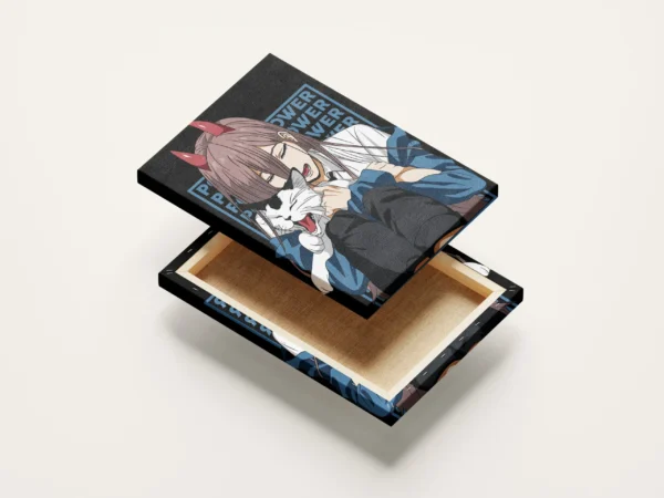 Tablou Canvas Chainsaw Man - Power cu Meowy - Detaliu Tablou Canvas nr. 17807