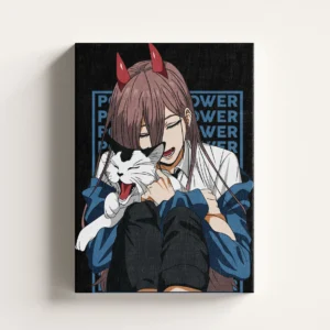 Tablou Canvas Chainsaw Man - Power cu Meowy