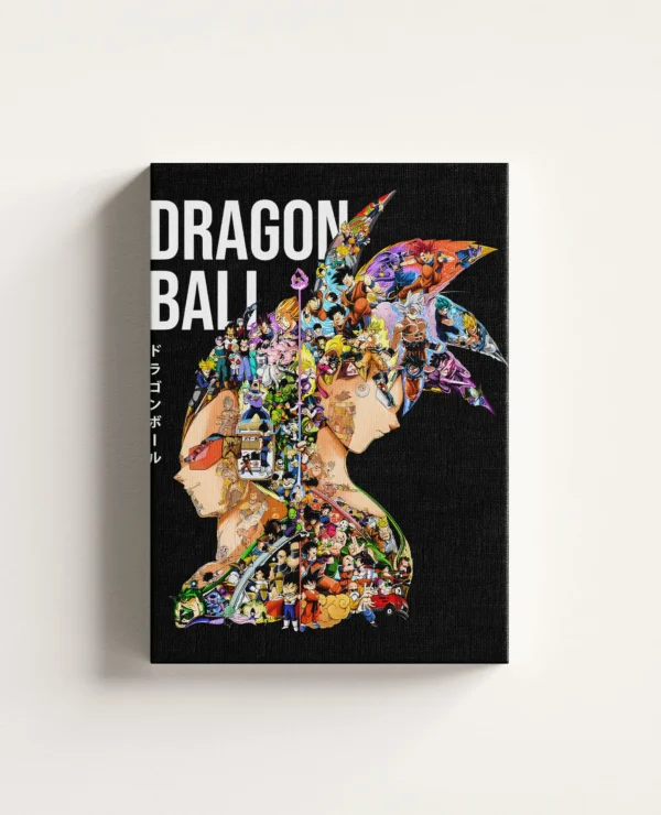 Tablou Canvas Dragon Ball Z - Goku x Vegeta (Design Compus)