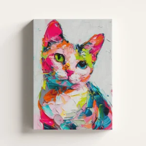 Tablou Canvas Pisică Pastel