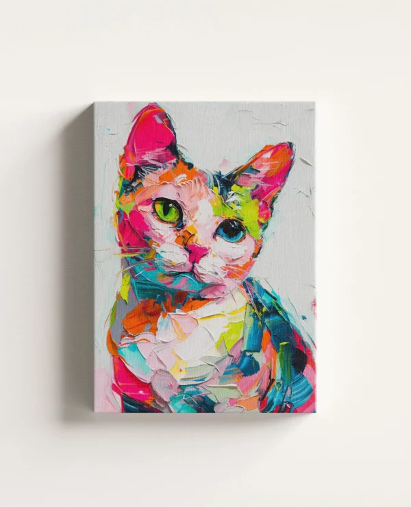 Tablou Canvas Pisică Pastel