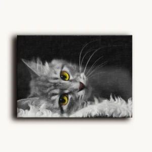 Tablou Canvas Pisică Gri