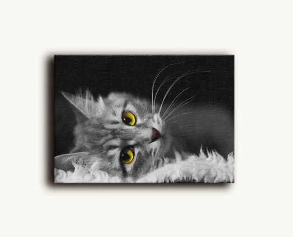 Tablou Canvas Pisică Gri