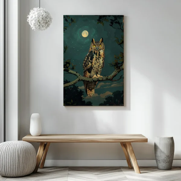 Tablou Canvas Bufniță Regală - Detaliu Tablou Canvas nr. 26682