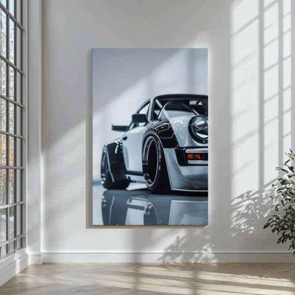 Tablou Canvas Porsche 911 RWB Alb - Detaliu Tablou Canvas nr. 25423