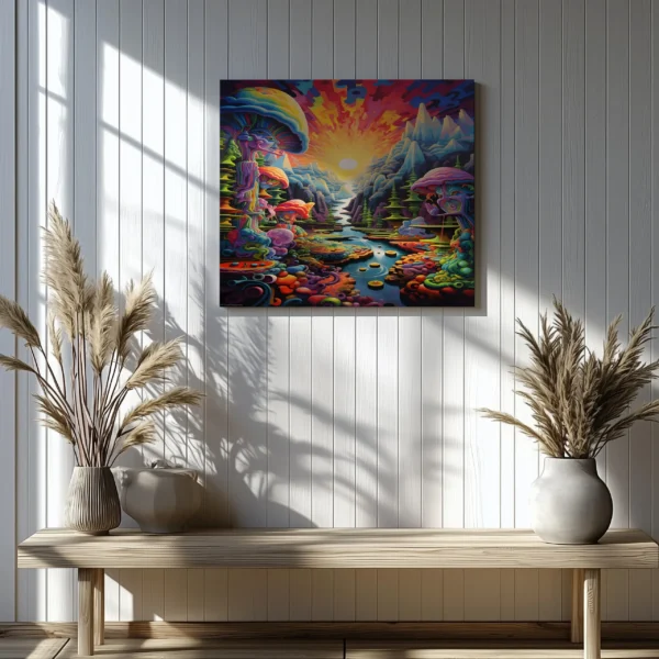 Tablou Canvas Pădurea Extraterestră - Detaliu Tablou Canvas nr. 20006