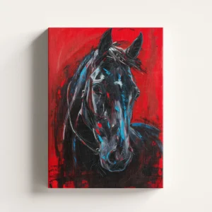 Tablou Canvas Armăsar Negru