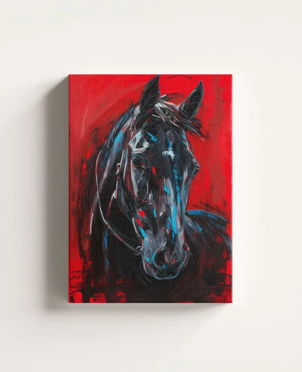 Tablou Canvas Armăsar Negru