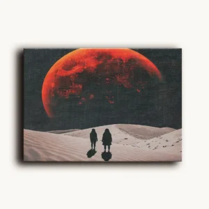 Tablou Canvas Lună Roșie - Detaliu Tablou Canvas nr. 20791