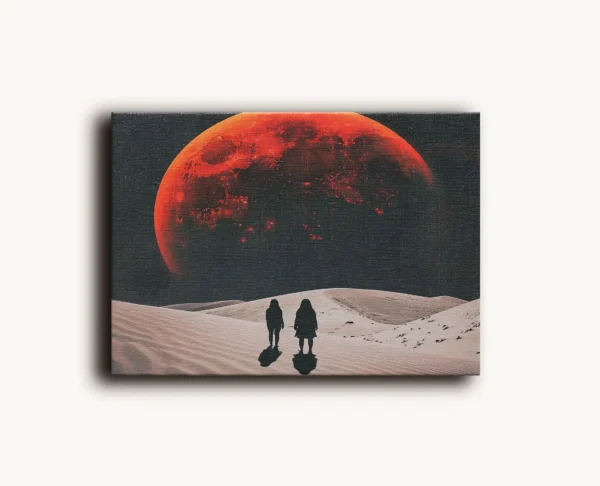 Tablou Canvas Lună Roșie - Detaliu Tablou Canvas nr. 20791