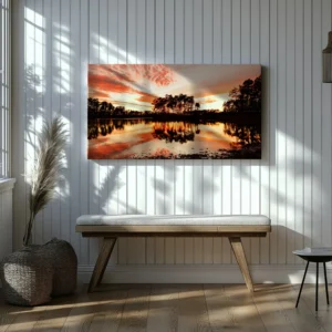 Tablou Canvas Incendiu pe Cer - Detaliu Tablou Canvas nr. 22370