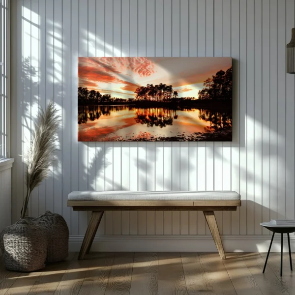 Tablou Canvas Incendiu pe Cer - Detaliu Tablou Canvas nr. 22370