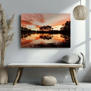Tablou Canvas Incendiu pe Cer - Detaliu Tablou Canvas nr. 22369