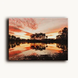 Tablou Canvas Incendiu pe Cer