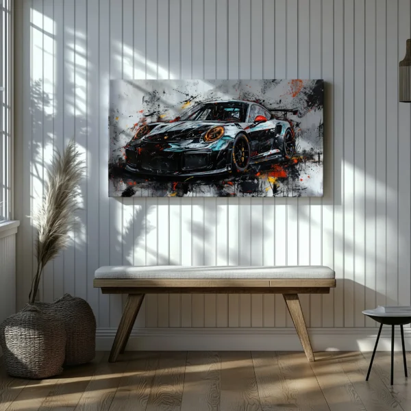 Tablou Canvas Porsche 911 Abstract - Detaliu Tablou Canvas nr. 24350