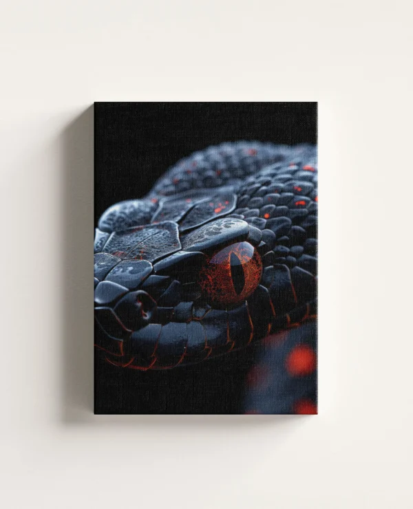 Tablou Canvas Șarpe Viperă Neagră