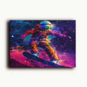 Tablou Canvas Snowboarderul Galactic - Detaliu Tablou Canvas nr. 21022
