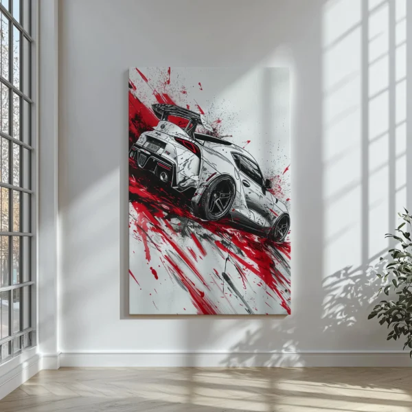 Tablou Canvas Artă Dinamică Motorsport - Detaliu Tablou Canvas nr. 24961
