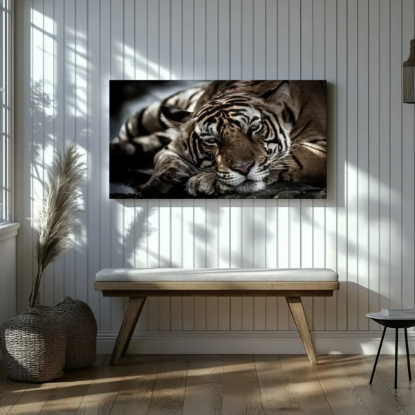 Tablou Canvas Tigru Bengalez - Detaliu Tablou Canvas nr. 28454