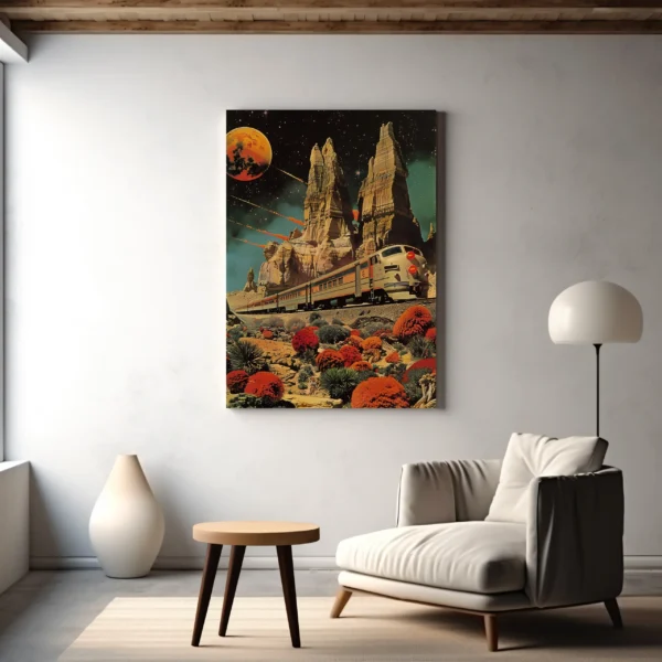 Tablou Canvas Expresul Marțian - Detaliu Tablou Canvas nr. 30115