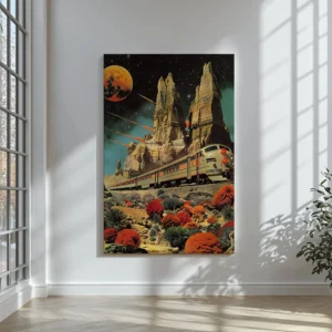 Tablou Canvas Expresul Marțian - Detaliu Tablou Canvas nr. 30116