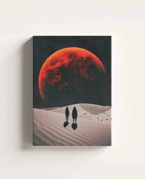 Tablou Canvas Lună Roșie