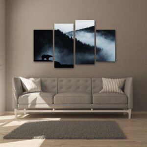 Tablou Canvas 4 Piese - Gardianul Ceții - Detaliu Tablou Canvas nr. 31478