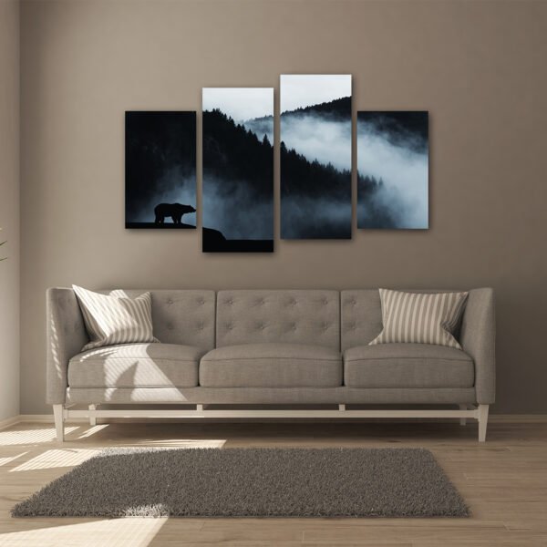 Tablou Canvas 4 Piese - Gardianul Ceții - Detaliu Tablou Canvas nr. 31478