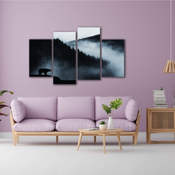 Tablou Canvas 4 Piese - Gardianul Ceții - Detaliu Tablou Canvas nr. 31497