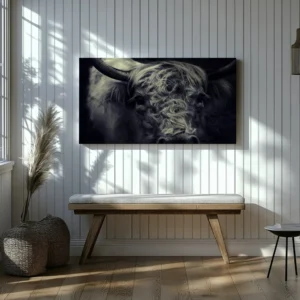 Tablou Canvas Vacă Scoțiană - Detaliu Tablou Canvas nr. 28322