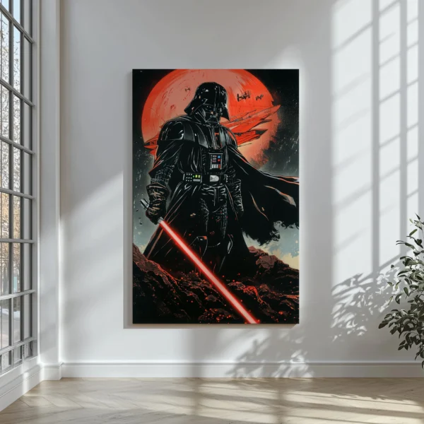 Tablou Canvas Darth Vader Blood Moon - Detaliu Tablou Canvas nr. 30257