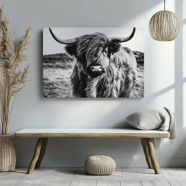 Tablou Canvas Vacă Highland - Detaliu Tablou Canvas nr. 27101