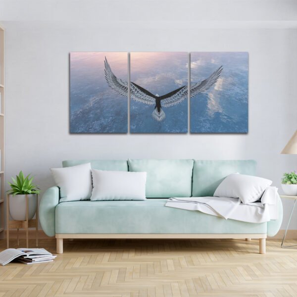 Tablou Canvas 3 Piese -  Eagle Flight - Detaliu Tablou Canvas nr. 31441