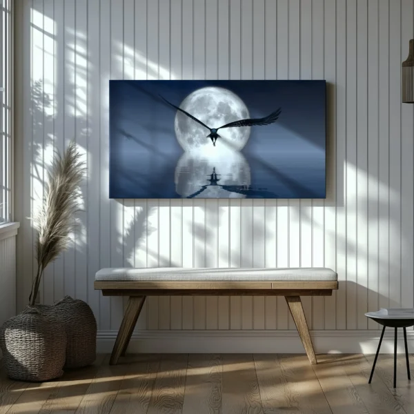 Tablou Canvas Vultur Sub Lumina Lunii Pline - Detaliu Tablou Canvas nr. 27530