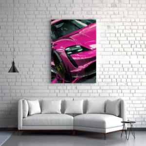 Tablou Canvas Taycan Roz Neon - Detaliu Tablou Canvas nr. 25224