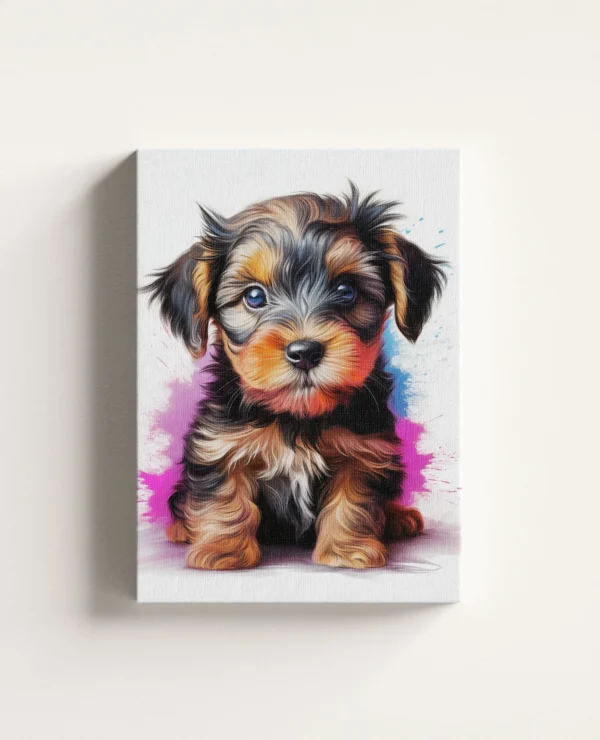 Tablou Canvas Portret Cățeluș Yorkshire Terrier
